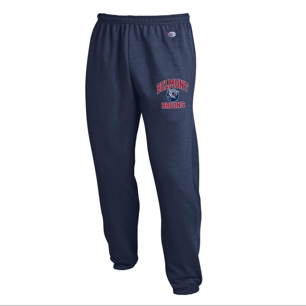 Belmont University Bruins Small Champion Jogger Sweatpants Blue NWOT